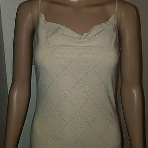 Beige/Gold spaghetti strap dress